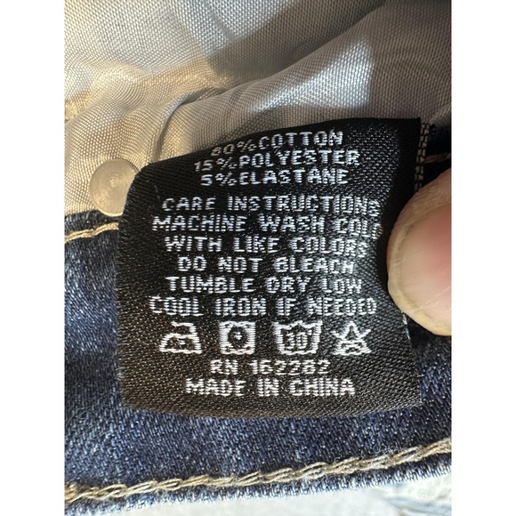 RGSTR Jeans Mens 31x30 Blue Distressed Repair Patch Slim Skinny Stretch Denim - Picture 5 of 16